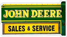 John Deere Neon Image Laser Cut Metal Advertisement Sign (not real neon) picture