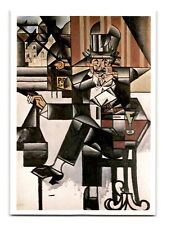 Vintage Juan Gris 1912 'Man in Cafe' Art Postcard - Philadelphia Museum of Art picture