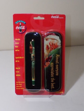 [NEW SEALED] Vintage 1995 Coca-Cola Collectible Ceramic Ink Pen w/ Gift Tin picture