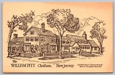 Chatham New Jersey William Pitt Inn Colonial Landmark BW UNP Postcard picture