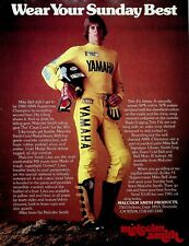 1981 Mike Bell Yamaha Motocross Malcolm Smith Boots Jersey Vintage Motorcycle Ad picture
