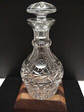 Vintage Waterford  Clear Crystal Liquor Decanter W/Stopper 9.5” Tall. Beautiful  picture