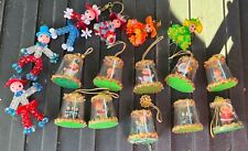 Vintage Handmade Christmas Ornaments Plastic Beads picture