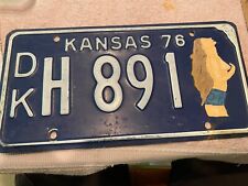 SEXY LADY 1976 KANSAS License Plate picture