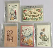 NEW - Vintage Mixed Lot of 5 Hallmark Historical Postcards G Cards Collection B picture