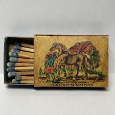 Ohio Blue Tip Horse 1970 Vintage Matchbox With Matches picture