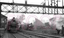 Pennsylvania Railroad (PRR) Engines at Broad St. Station, Philadelphia - 8x10 picture