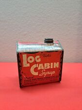 Vintage Towles Log Cabin Maple Syrup Tin, 24 fl oz Can - Empty picture