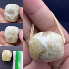 Rare Authentic Old Natural Bactrian Alabaster Stone Beads Very Authentic picture