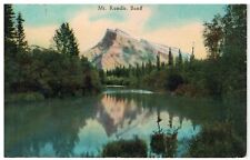 Mt. Rundle Banff, Along the Line of the Canadian Pacific Railway Canada Postcard picture