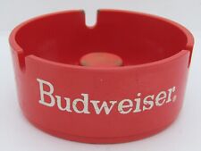 VINTAGE BUDWEISER ASHTRAY RED PLASTIC 3 SLOT COLLECTABLE  picture