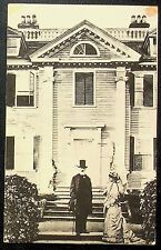 Postcard Longfellow and Daughter Standing in Front of Cambridge MA Home - CC-11 picture