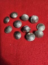 Vintage Authentic Indian head Nickel Buttons Old  Lot of 10 Rivits  picture