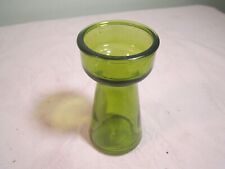 Vintage EEC Crocus Green Glass Vase picture