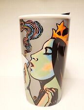 2016 Starbucks Ceramic Tumbler Travel Mug Siren Mermaid 25th Anniversary 12 oz picture