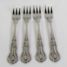 4 Vintage Alco Korea Stainless Steel Horderves Forks Cocktail Shell Handle picture
