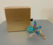 Rare Beautiful Estée Lauder  10 Years Flower solid perfume compact pin from 2009 picture