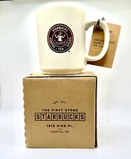 Rare Starbucks Pike Place Market The First Store Ceramic Mug Cup Made In The USA picture