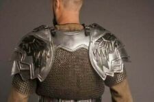 Medieval Larp Warrior Steel Thorin Dwarf Pair Of Pauldrons With Gorget Shoulder picture