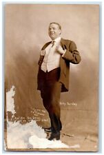 c1930's Billy Sunday Evangelist Preacher Studio Portrait RPPC Photo Postcard picture