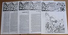 Lot of 5 The Burroughs Newsbeat #48-52 Fanzine Edgar Rice Tarzan 49 50 51 ERB picture