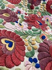 Antique 1920s / 1930s Hungarian Hand Embroidered Table Mat picture