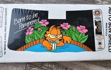 New Vtg Garfield Deluxe Size Roll-A-Way Auto Car Sun Shield Cover USA Reversible picture