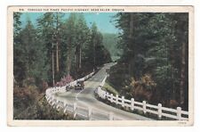 1932 SALEM OREGON PINES PACIFIC HIGHWAY TOURING CAR VINTAGE POSTCARD OR PORTLAND picture