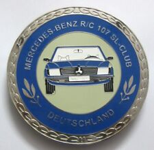 CAR BADGE-MERCEDES BENZ R/C 107 Deutschland Car grill badge Mg Jaguar Triumph picture