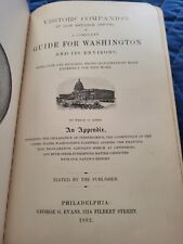 1892 1st Edition VISITORS COMPANION AT OUR NATION'S CAPITAL Guide For Washington picture