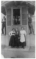 RPPC Family Portrait 5 Men, 4 Women 1916 Wittenberg Germany Real Photo Postcard  picture