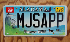 2013 Alabama FOREVER WILD License Plate Vanity Colorful Wildlife Ducks Eagle picture
