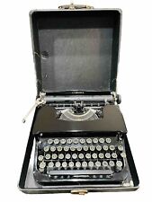 VTG 1935 Smith Corona 1C Series Standard Flattop Portable Typewriter & Case picture