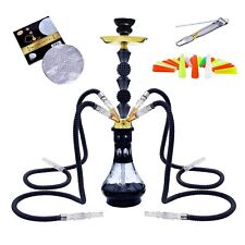 22'' 4 Hose Hookah Set with Everything Glass Shisha Vase - Include 100 Dispos... picture
