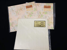 Wedding Bridal 3 Packages Vintage Gift Wrap Sheets Wrapping Paper Flowers picture