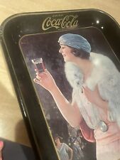 1925 Style COCA-COLA  PARTY GIRL TRAY-AMERICAN ART Vintage Tray. picture