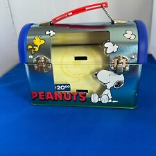 Vintage Peanuts Charlie Brown, Snoopy & the Gang Metal Dome Lunchbox picture