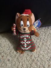 Tom and Jerry Nanco 7” Plush Christmas Seasons Greetings Jerry With Tags picture
