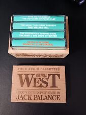 Audiobook Jack Palance The Wild West Four Audio Cassettes Original Wood Box NM- picture