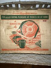 Vintage Picnic Dining Set Regaline New In Box Plastic Dinnerware picture