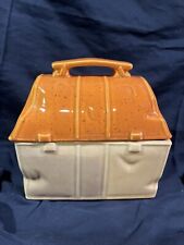 Vintage McCoy Pottery Lunch Box Cookie Jar picture