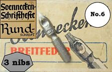3 vintage Soennecken Breitfeder no.6 nibs picture