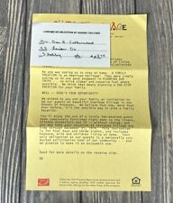 Vintage Cherokee Village Arrival Letter  picture