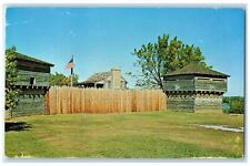 c1950's Fort Osage Fur Trading Post & Fort Sibley Missouri MO Unposted Postcard picture