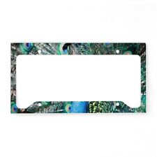 CafePress Beautiful Peacock License Plate Holder License Frame (1304330403) picture