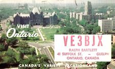 Visit Ontario Canada QSL Radio Card Postcard picture