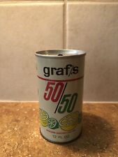 1970’s Graf’s 50/50 Pull Tab Steel Soda Pop Can Milwaukee, WI picture