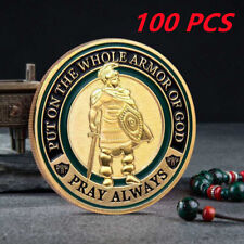 100PC Put On the Whole Armor Of God Commemorative Challenge Coin Collection Gift picture