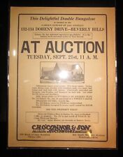 1930 Beverly Hills Real Estate Auction Flyer Letter Sign Vintage Doheny Dickason picture