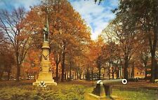 Meadville Pennsylvania~The Diamond Park~Civil War Soldiers Monument~Cannon~1960s picture
